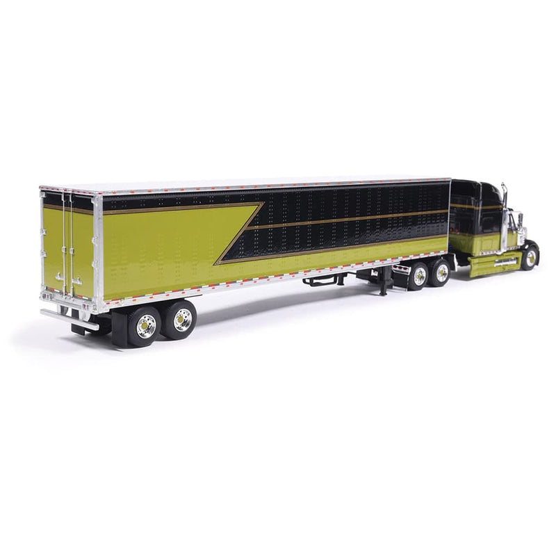 1/64 2010 International Lonestar Semi Truck with Reefer Trailer, Green and Black by IXO Models