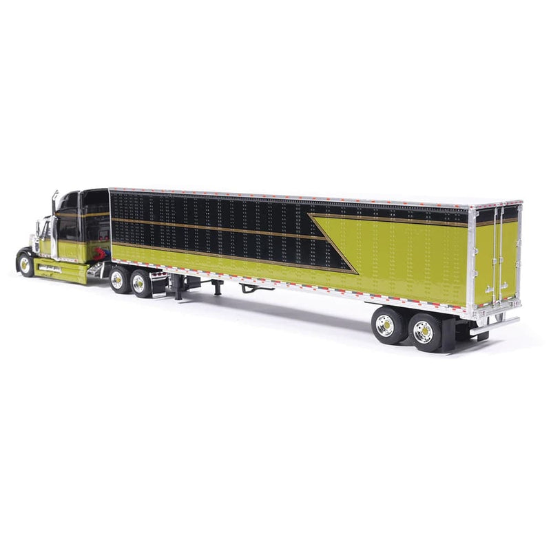1/64 2010 International Lonestar Semi Truck with Reefer Trailer, Green and Black by IXO Models