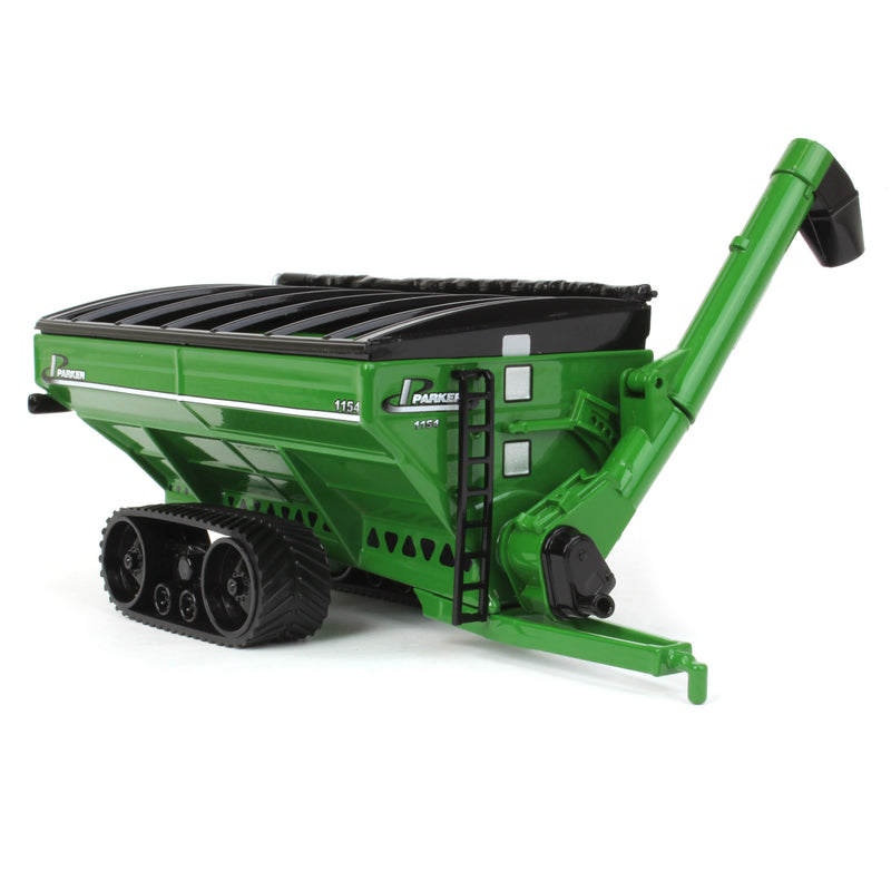 (B&D) 1/64 Parker 1154 Grain Cart with Tracks, Green - Damaged Box