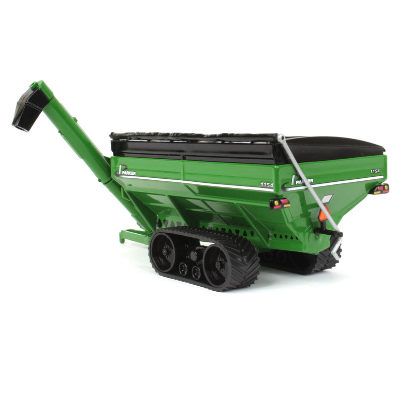 (B&D) 1/64 Parker 1154 Grain Cart with Tracks, Green - Damaged Box