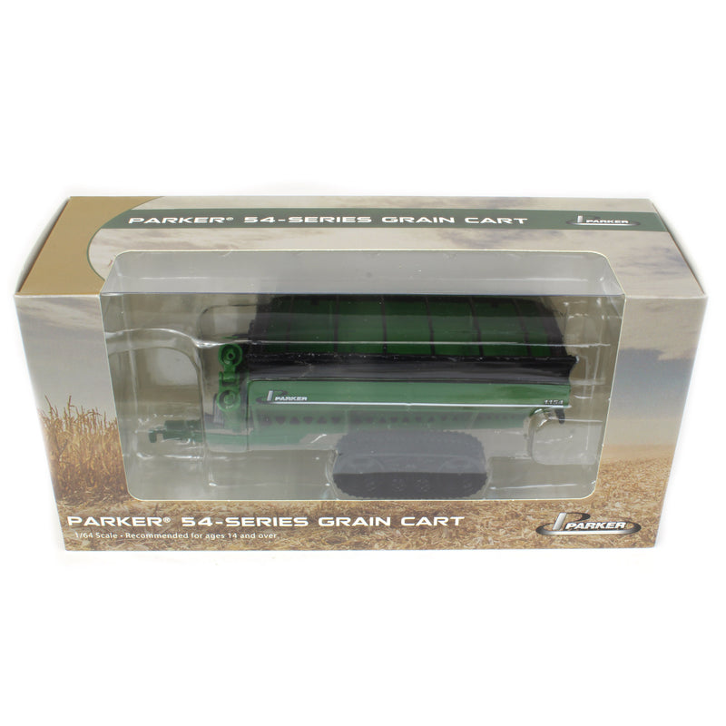 (B&D) 1/64 Parker 1154 Grain Cart with Tracks, Green - Damaged Box