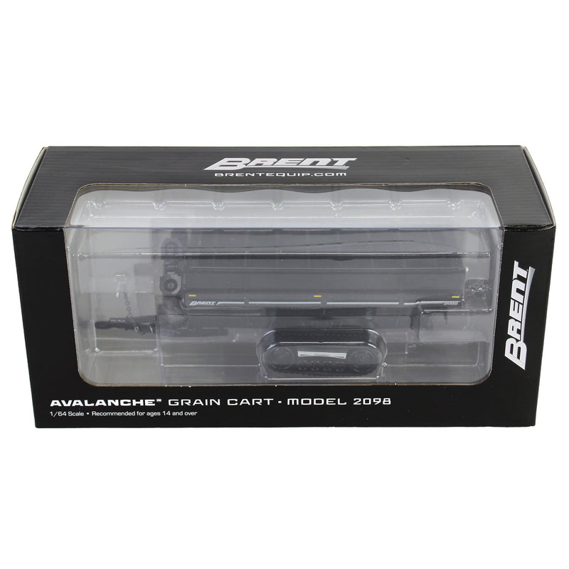 1/64 Brent 2098 Grain Cart with Equalizer Tracks by SpecCast, Metallic Black