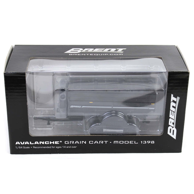 1/64 Brent 1398 Grain Cart with Equalizer Tracks, Metallic Black