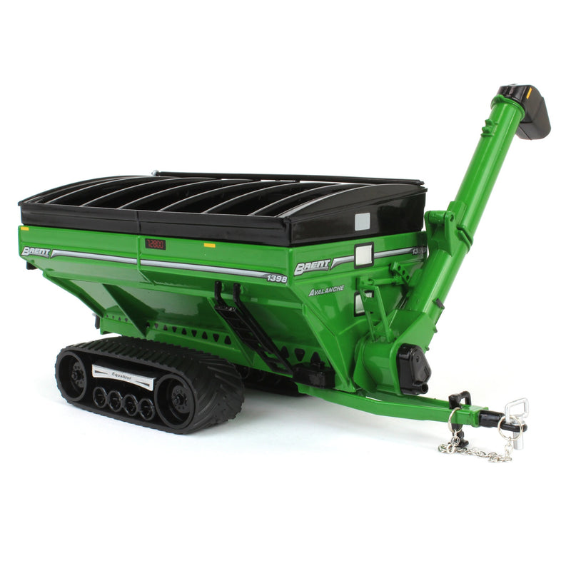 1/64 Brent 1398 Grain Cart with Equalizer Tracks by SpecCast, Green