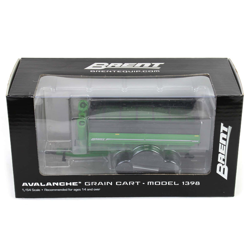 1/64 Brent 1398 Grain Cart with Equalizer Tracks by SpecCast, Green