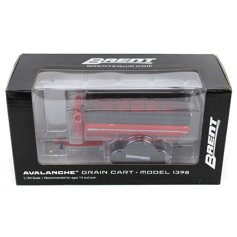 1/64 Brent 1398 Grain Cart with Equalizer Tracks by SpecCast, Red