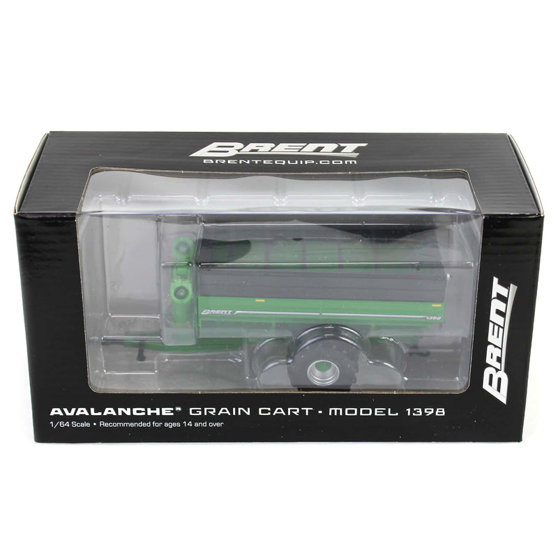 1/64 Brent 1398 Grain Cart with Flotation Tires by SpecCast, Green