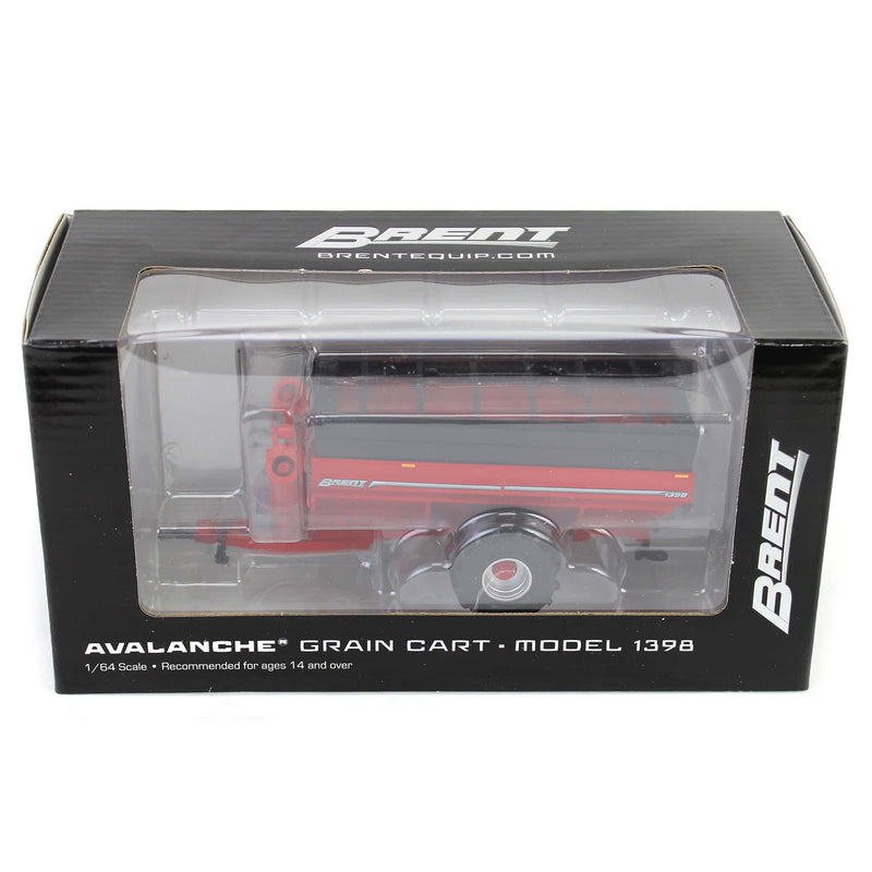 (B&D) 1/64 Brent 1398 Grain Cart with Flotation Tires by SpecCast, Red - Damaged Item