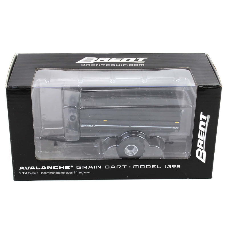 1/64 Brent 1398 Grain Cart with Flotation Tires by SpecCast, Metallic Black