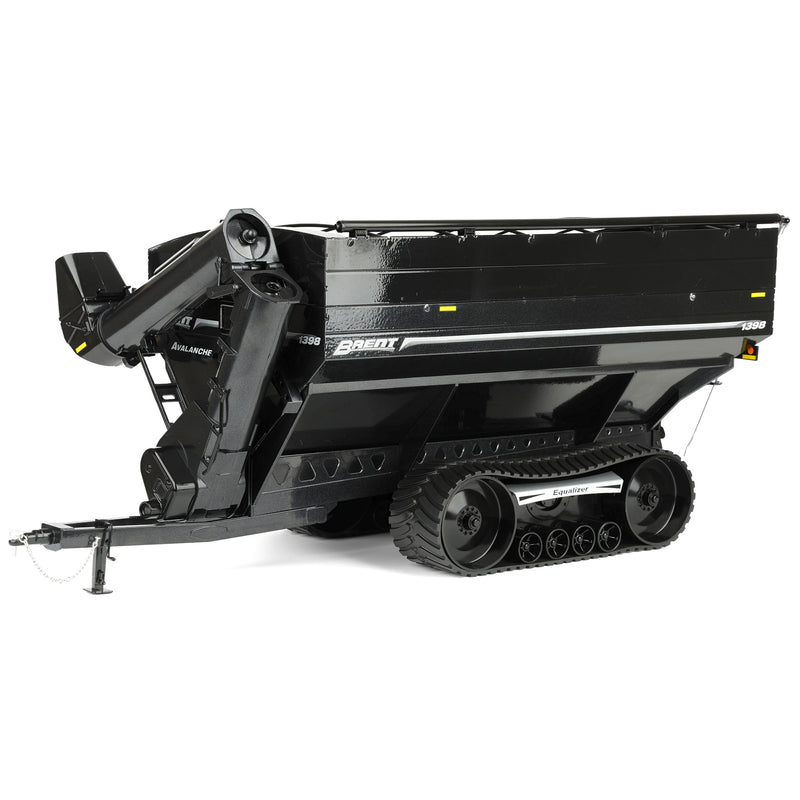 1/16 Brent 1398 Grain Cart with Equalizer Tracks Tires by SpecCast, Metallic Black