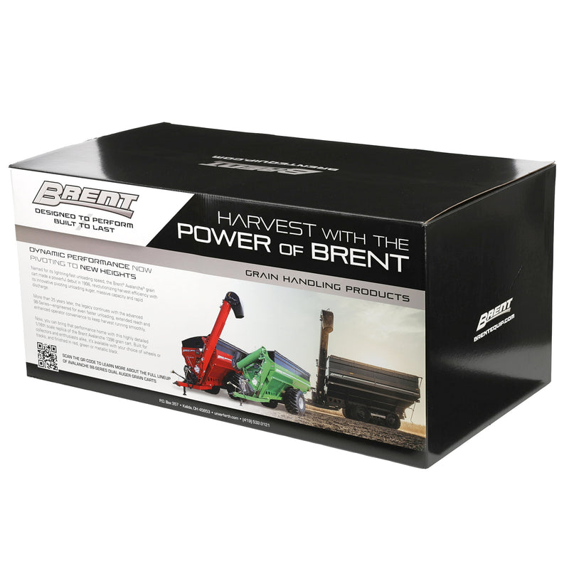 1/16 Brent 1398 Grain Cart with Equalizer Tracks Tires by SpecCast, Metallic Black