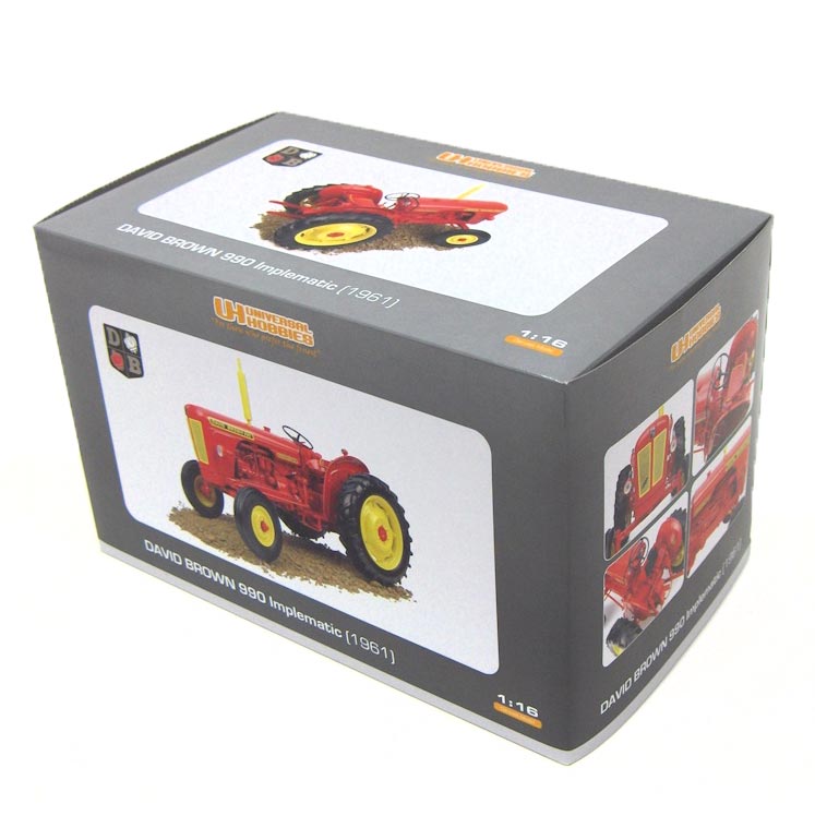 1/16 David Brown 990 Implematic Tractor by Universal Hobbies
