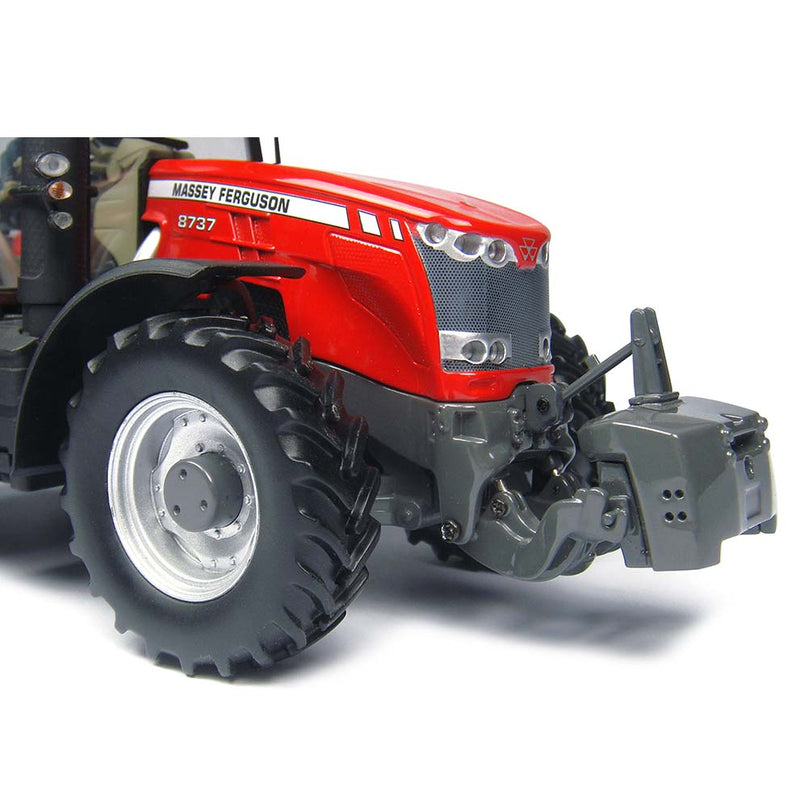 (B&D) 1/32 Massey Ferguson 8737 Tractor with Cab, Rear Duals, & MFD by Universal Hobbies - Damaged Box