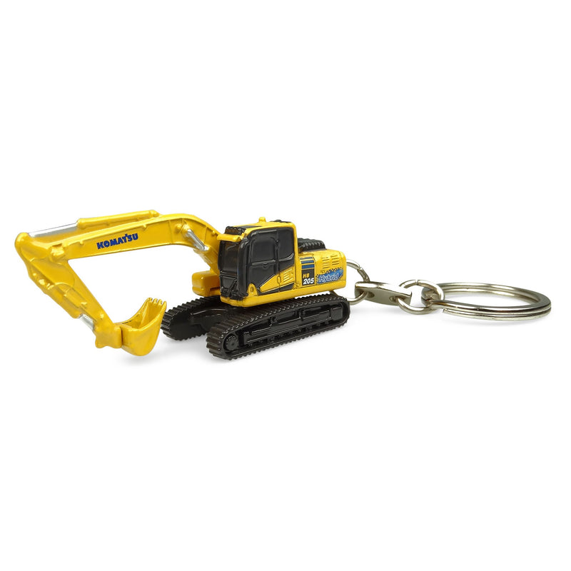 Komatsu HB205LC Hybrid Excavator Keychain by Universal Hobbies