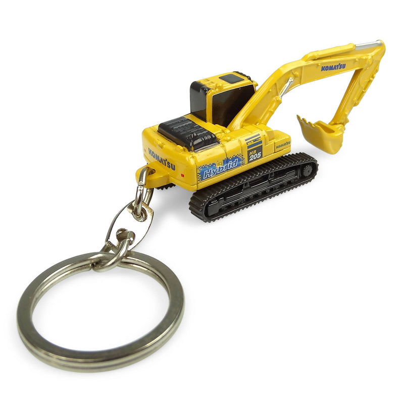 Komatsu HB205LC Hybrid Excavator Keychain by Universal Hobbies