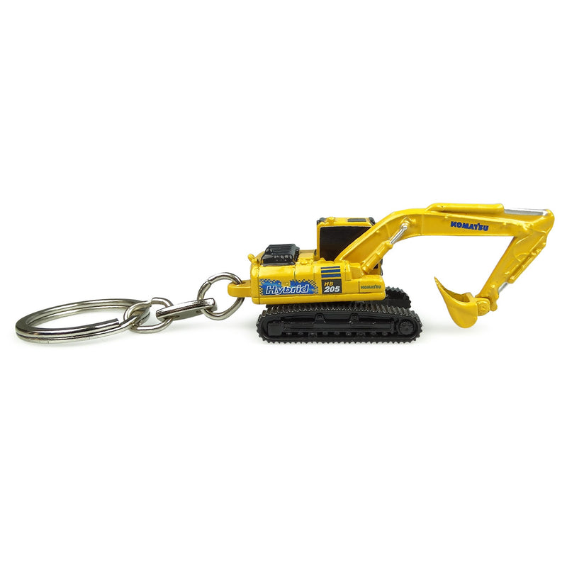 Komatsu HB205LC Hybrid Excavator Keychain by Universal Hobbies
