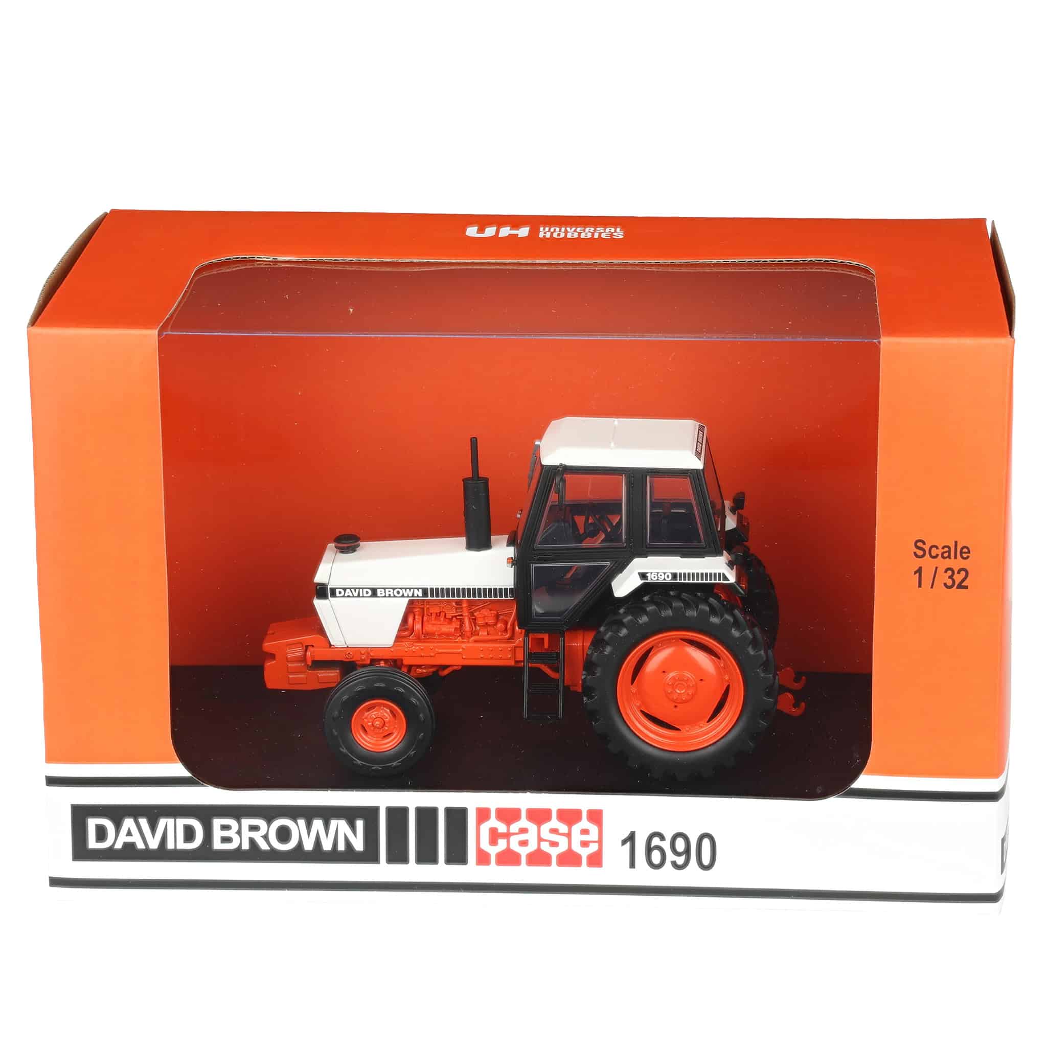 1/32 Case David Brown 1690 2WD Tractor with Cab by Universal