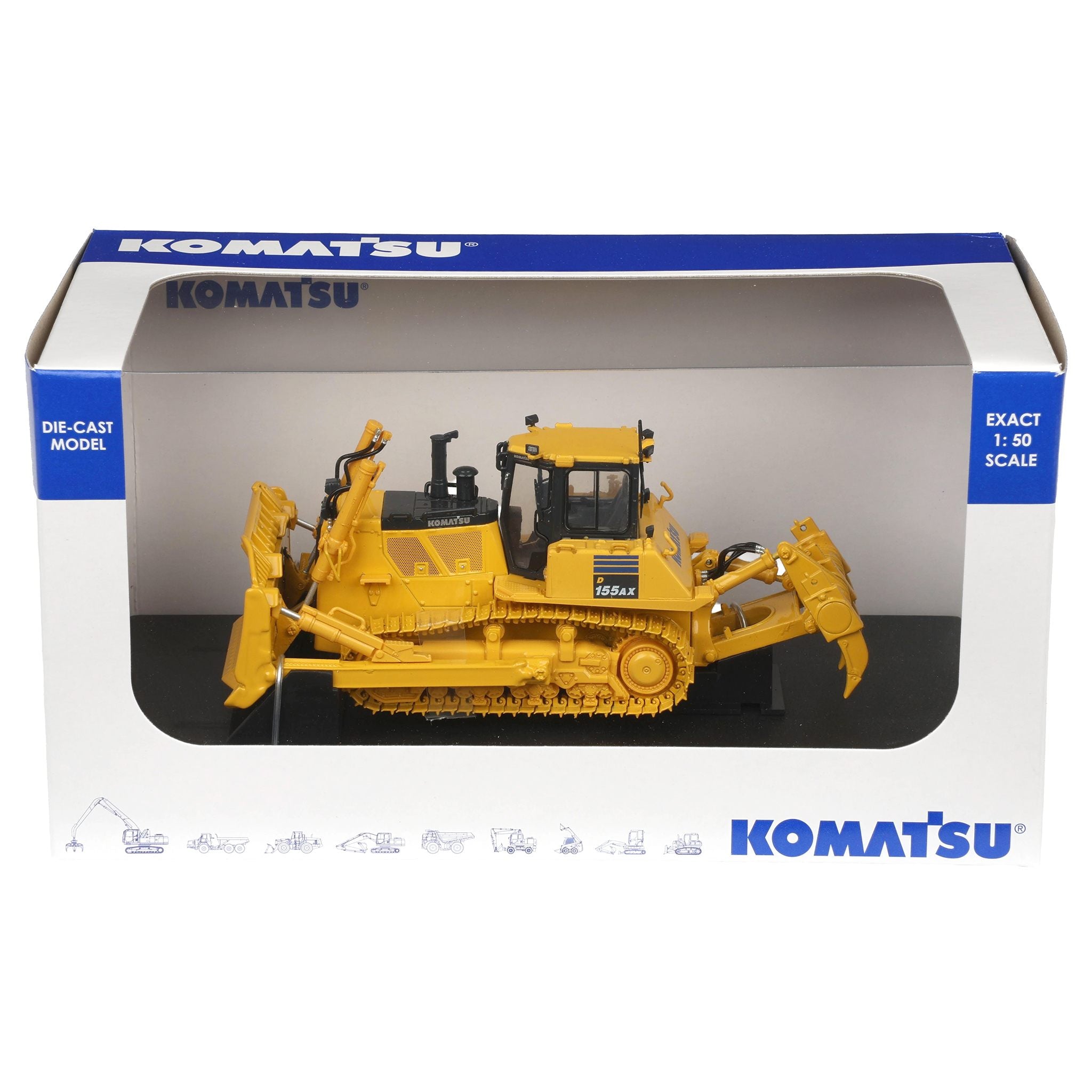 1/50 Komatsu D155AX-7 Dozer with Front Blade & Rear Ripper by