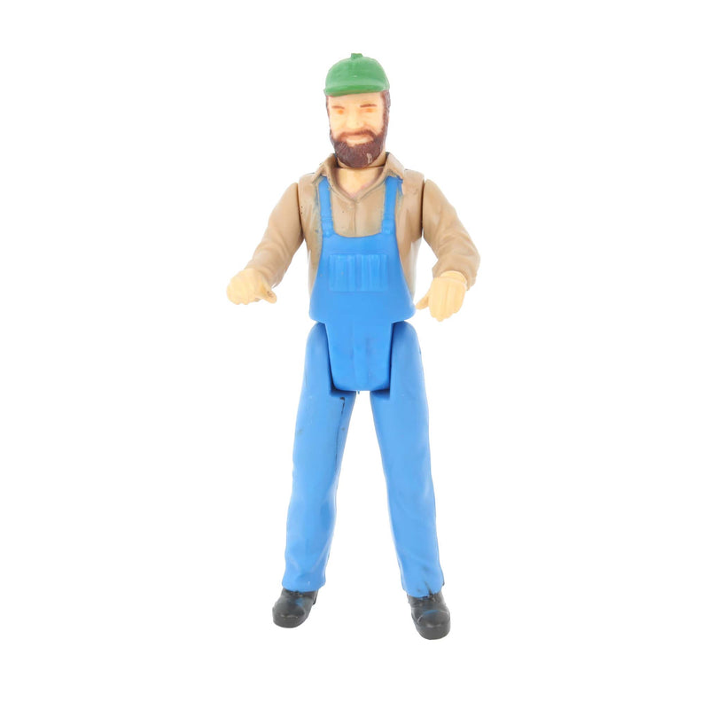 Vintage Uncle Jesse Brown Beard Green Hat Dukes of Hazzard 3.75in Farmer John Action Figure Custom