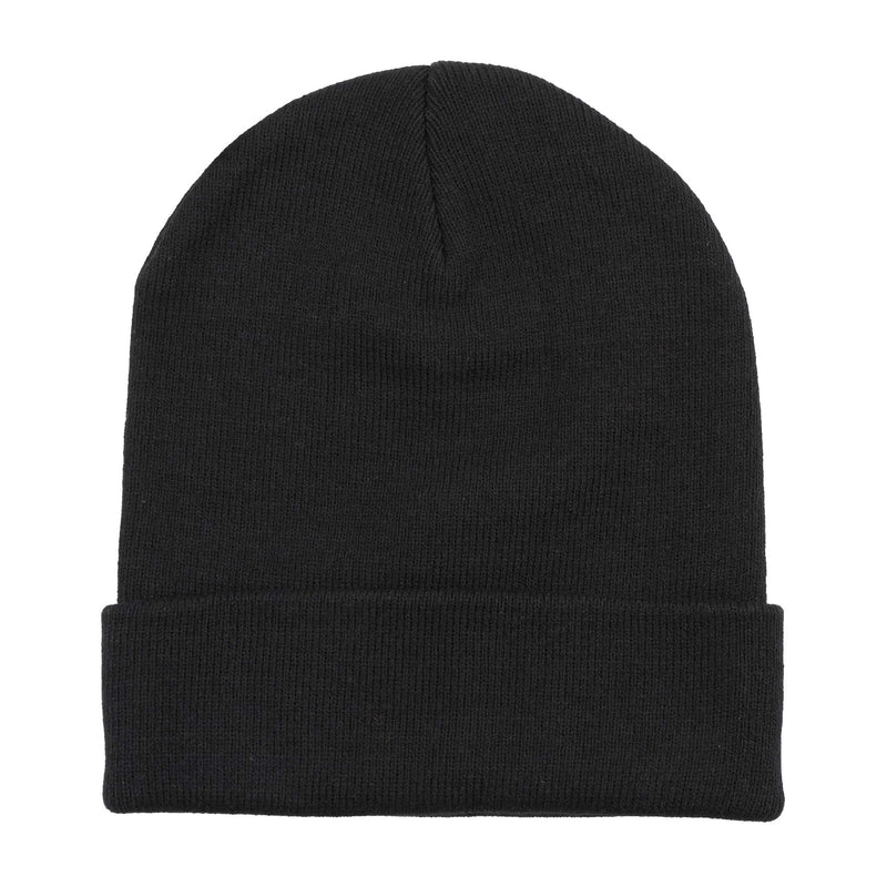 Allis-Chalmers Black Knit Beanie Hat with Embroidered Starburst Logo