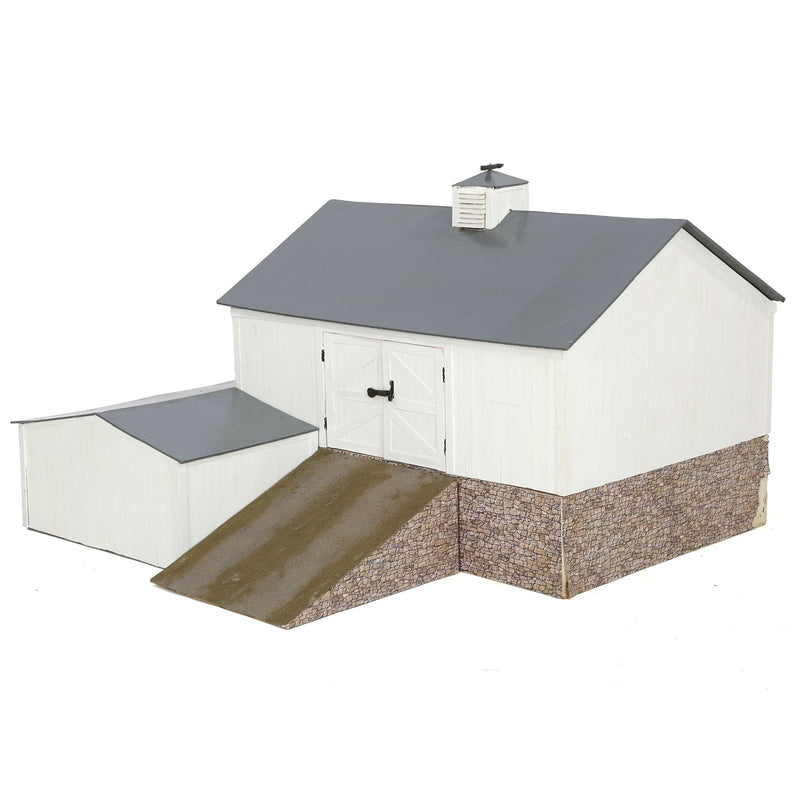 Custom Built White Farm Set with Barn, Equipment Sheds, Chicken House and Corn Crib