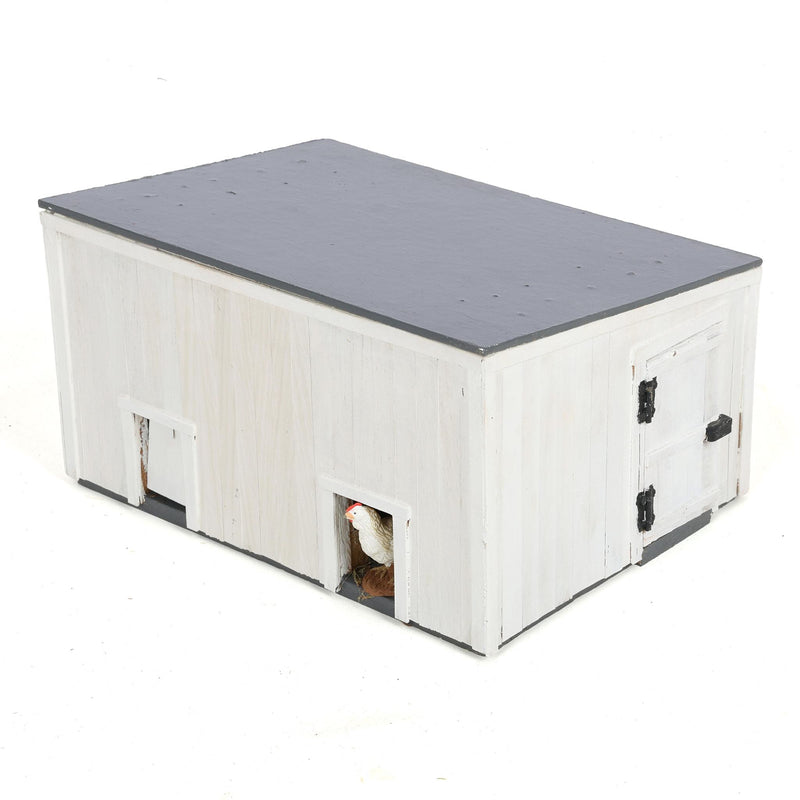 Custom Built White Farm Set with Barn, Equipment Sheds, Chicken House and Corn Crib