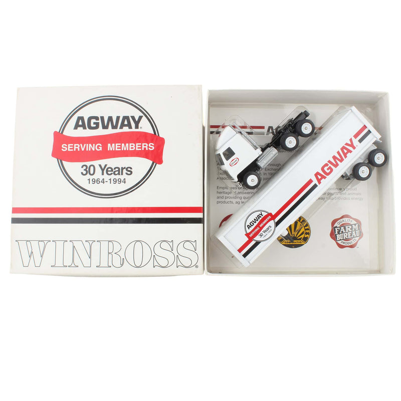 1/64 Mack Agway Semi Truck & Box Trailer by Winross, 30 Years Edition 1964-1994