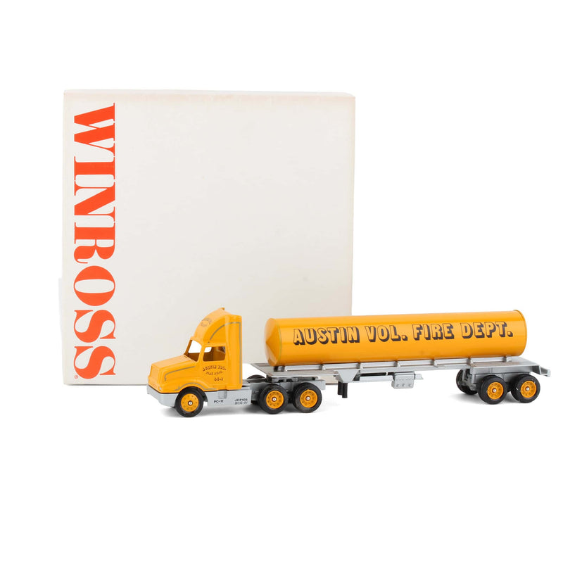 1/64 Austin Volunteer Fire Department International Semi Truck & Tanker Trailer by Winross