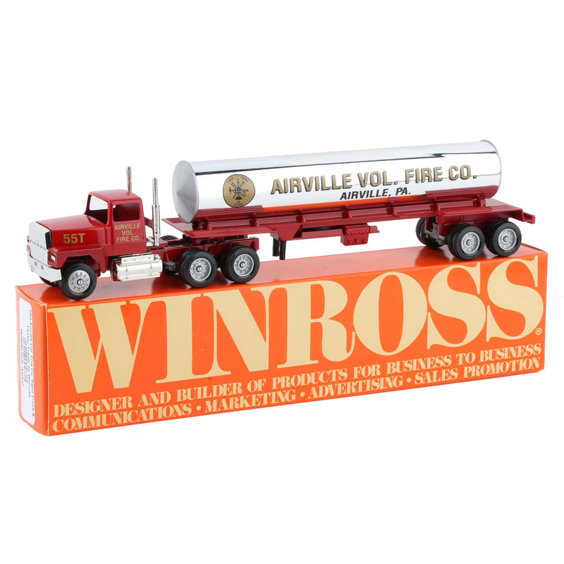 1/64 Airville Vol. Fire Co. Semi Truck & Tanker Trailer by Winross