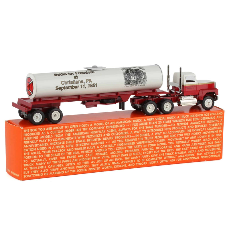 1/64 Battle for Freedom, Christina, PA Fire Co. Semi Truck & Tanker Trailer by Winross