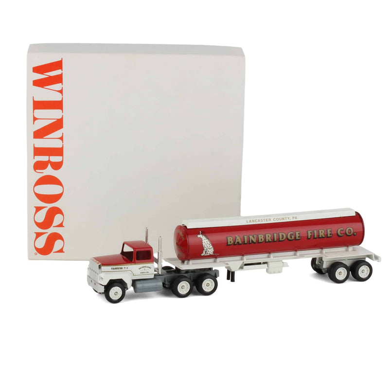 1/64 Bainbridge Fire Co. Semi Truck & Tanker Trailer by Winross