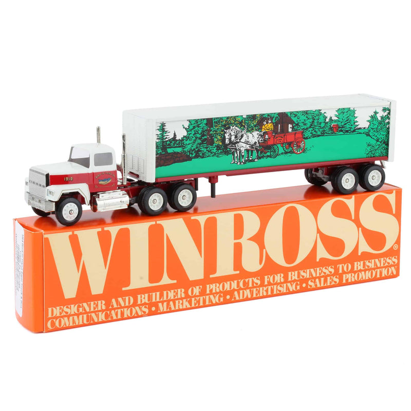 1/64 Bird-In-Hand Fire Carriage Semi Truck & Box Trailer by Winross