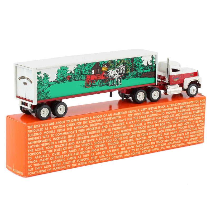 1/64 Bird-In-Hand Fire Carriage Semi Truck & Box Trailer by Winross