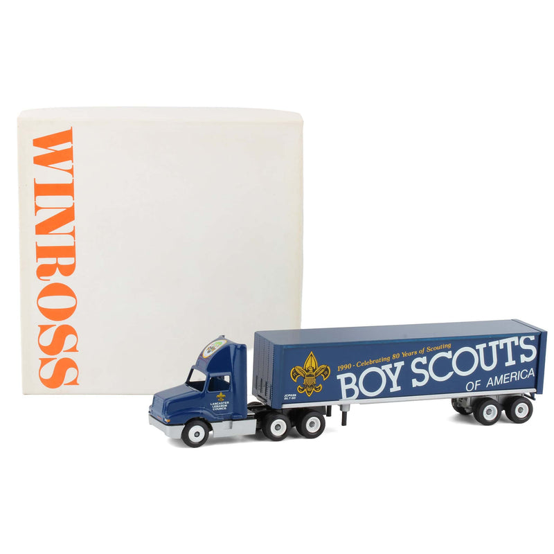 1/64 Boy Scouts of America, 80th Anniversary International Semi Truck & Box Trailer by Winross