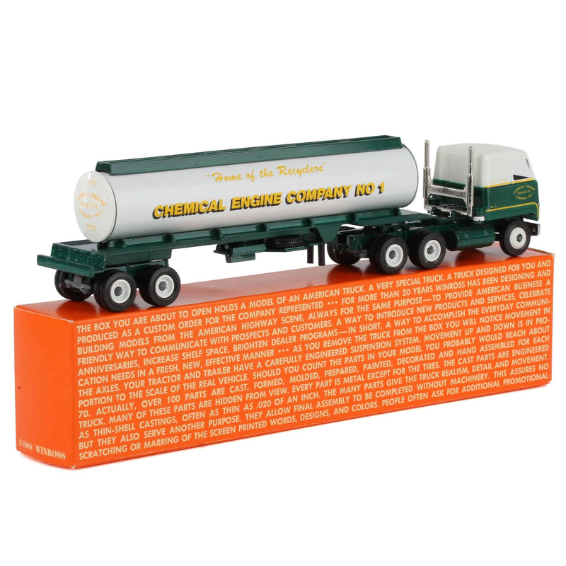 1/64 Chemical Engine Company Mack Truck & Tanker Trailer by Winross