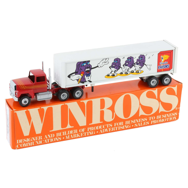 1/64 Champion Raisins Semi Truck & Box Trailer by Winross