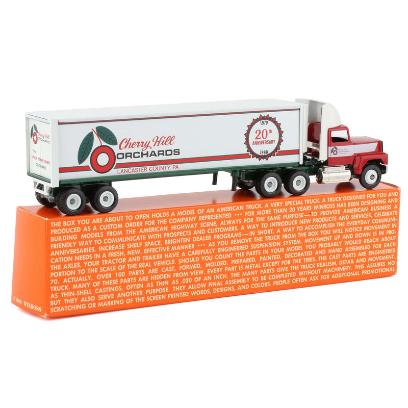 1/64 Winross Truck and Reefer Trailer, Cherry Hill Orchards 20th Anniversary