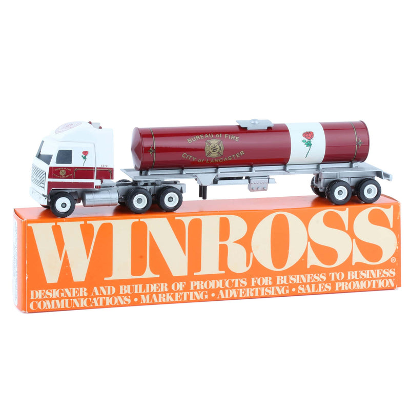 1/64 City of Lancaster, Bureau of Fire Mack Truck & Tanker Trailer by Winross
