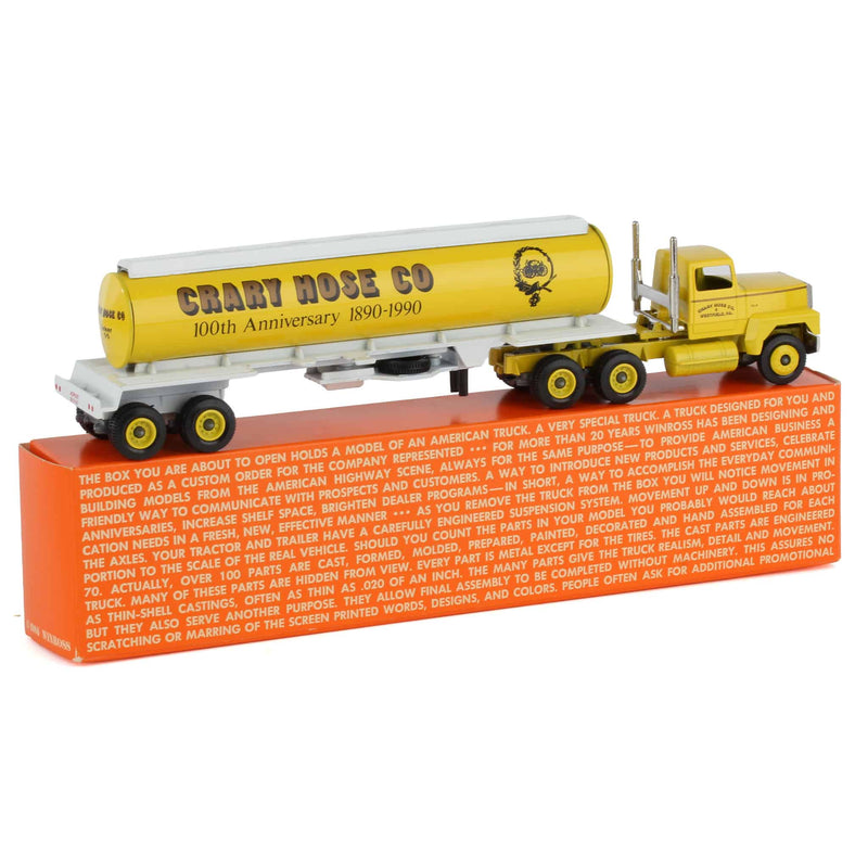 1/64 Crary Hose Co. 100th Anniversary Semi Truck & Tanker Trailer by Winross
