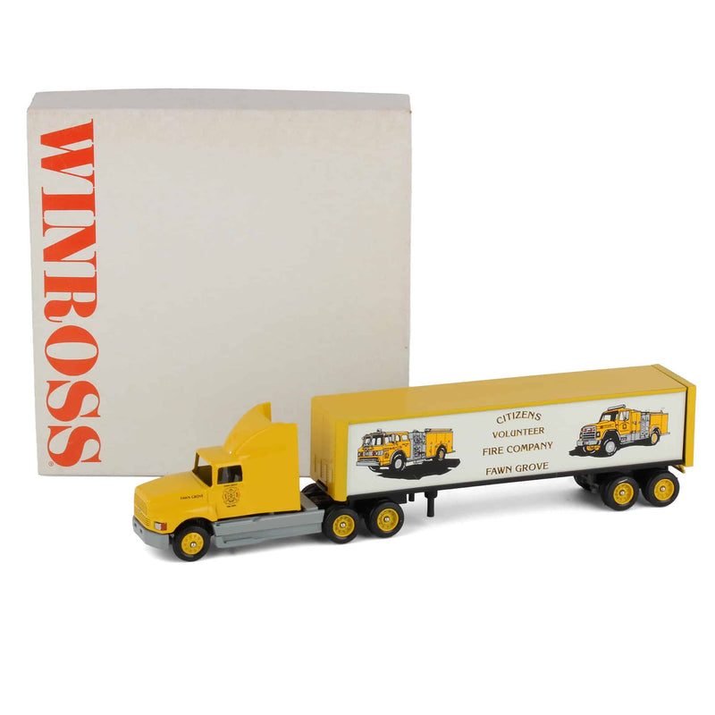 1/64 Citizens Volunteer Fire Company , Fawn Grove, PA, Ford Semi Truck & Trailer by Winross