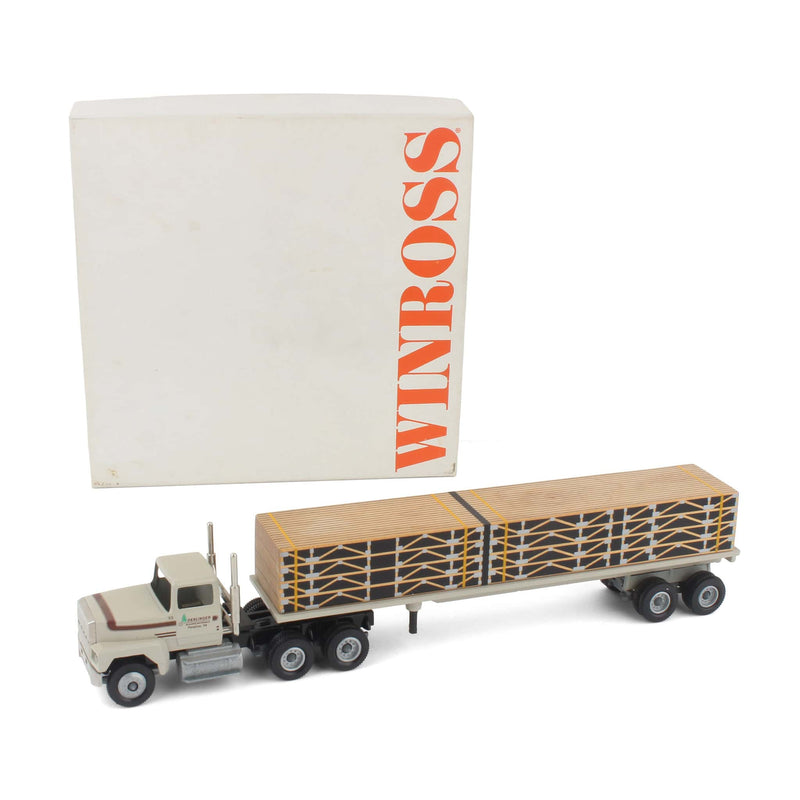 1/64 Denlinger Inc. Building Materials Semi Truck & Floor Truss Flatbed Trailer Load by Winross
