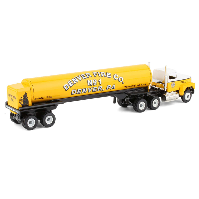 1/64 Denver, PA Fire Company, 90th anniversary Semi Truck & Tanker Trailer by Winross