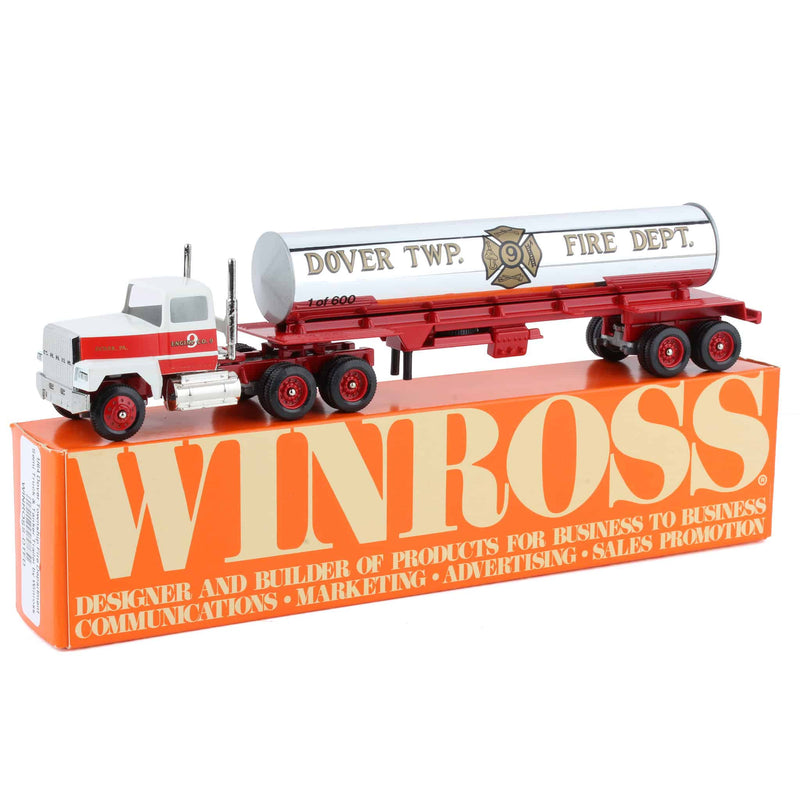 1/64 Dover Township Fire Department Semi Truck & Tanker Trailer by Winross