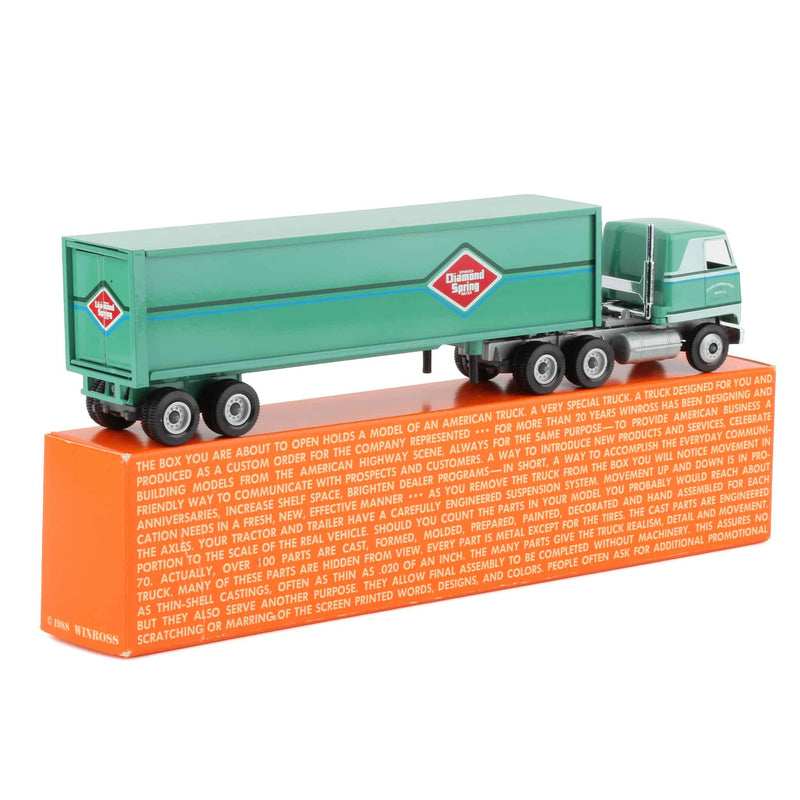 1/64 Ephrata Diamond Spring Water Semi Truck & Box Trailer by Winross