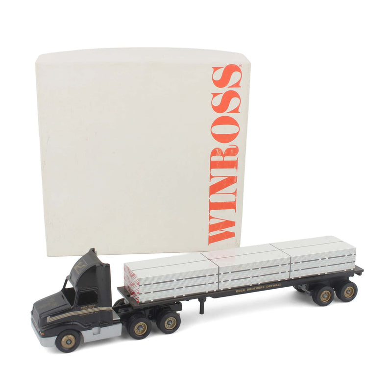 1/64 ENCK Brothers Drywall Quarryville, PA Semi Truck & Flatbed Trailer with Drywall Load by Winross