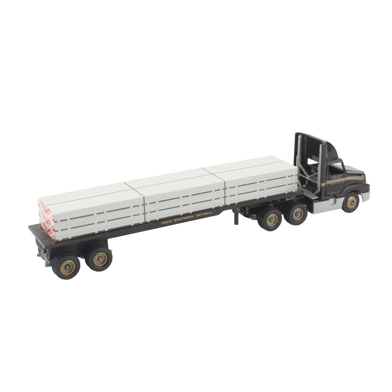 1/64 ENCK Brothers Drywall Quarryville, PA Semi Truck & Flatbed Trailer with Drywall Load by Winross