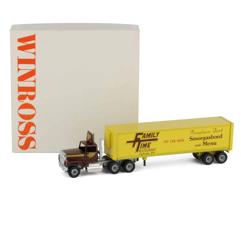 1/64 Family Time Restaurant Semi Truck & Reefer Trailer by Winross
