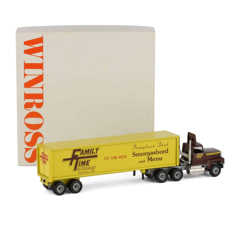 1/64 Family Time Restaurant Semi Truck & Reefer Trailer by Winross