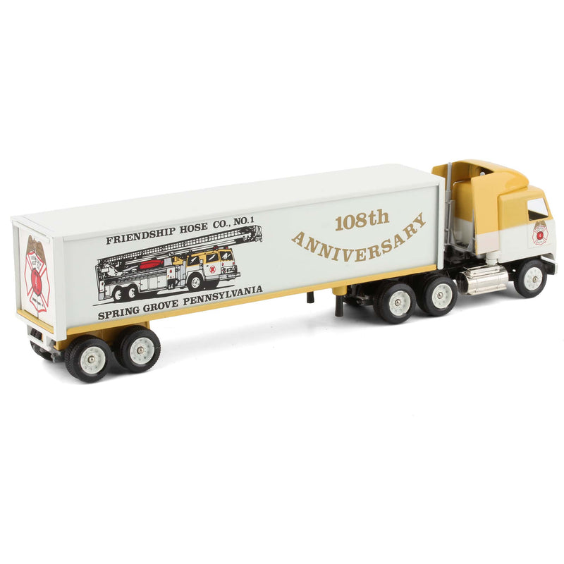 1/64 Friendship Hose Co. 108th Anniversary Mack Truck & Box Trailer by Winross