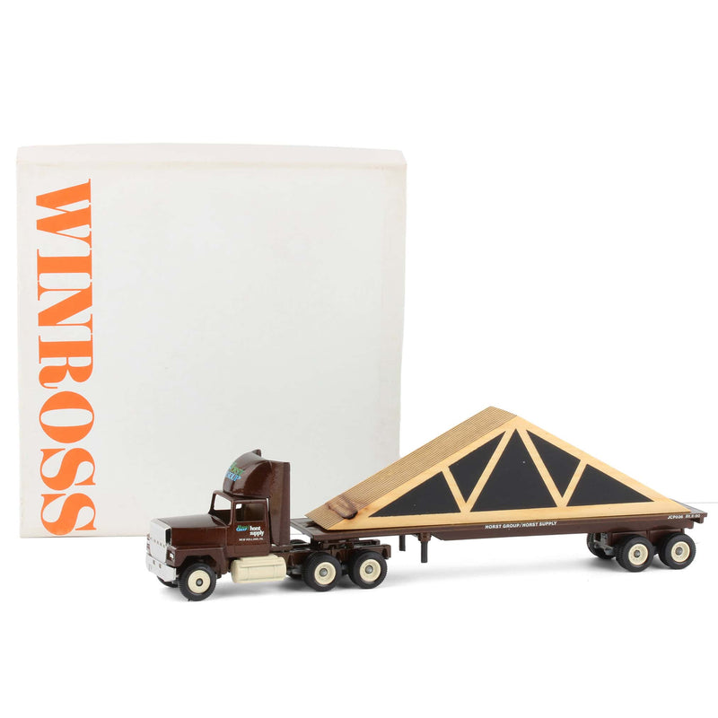 1/64 Horst Group Truss Load Semi Truck & Flatbed Trailer by Winross